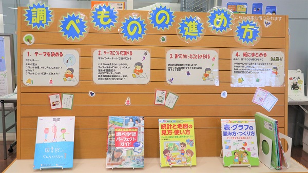 本館特集写真３「チャレンジ図書館を使った調べる学習コンクール2023」